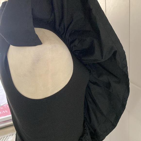 3.1 Phillip Lim women's size XS black butterfly ruffle cotton t shirt - Picture 6 of 9